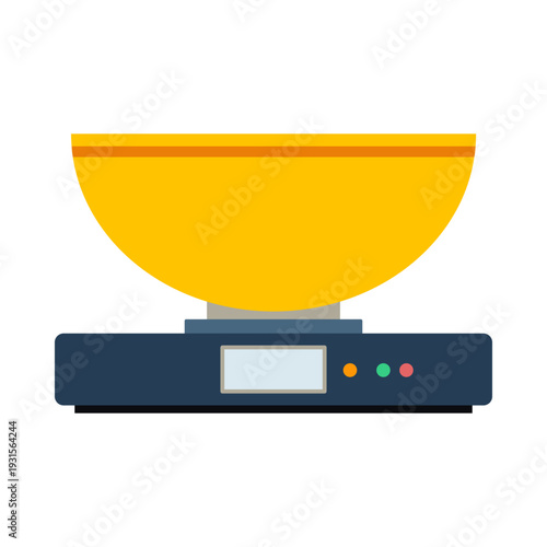 Flat Illustration Set of Weighing Scales and Measurement Devices