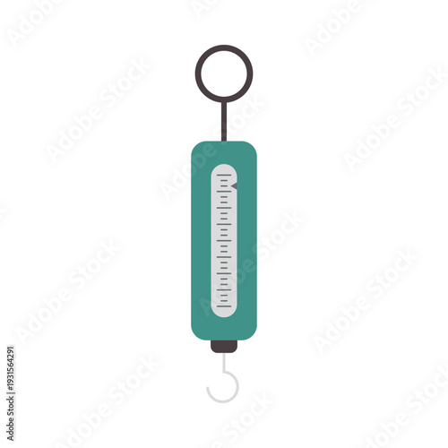 Flat Illustration Set of Weighing Scales and Measurement Devices