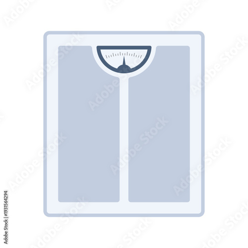 Flat Illustration Set of Weighing Scales and Measurement Devices