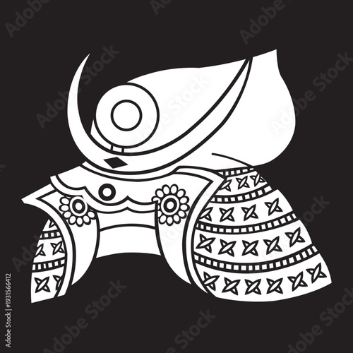 家紋　兜紋のベクターデータ