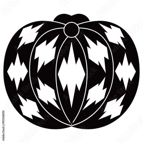 家紋です。阿古陀瓜といいます。