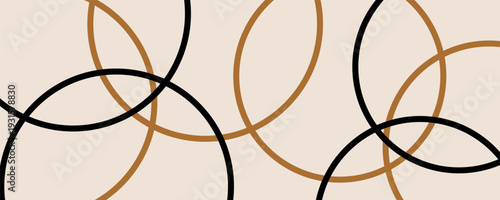 Seamless abstract geometric chain pattern. Vector