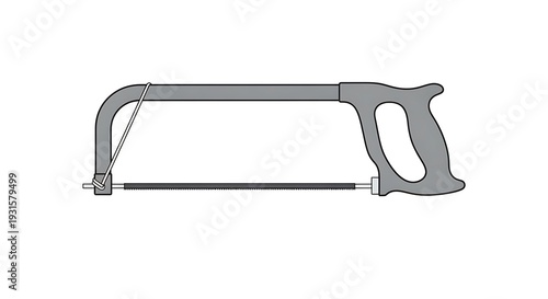 Hacksaw Tool for Cutting Metal Pipes.