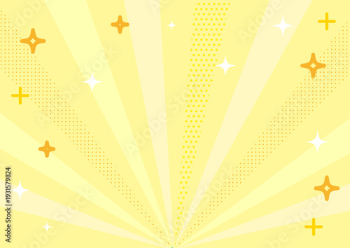 sparkling yellow radiation material