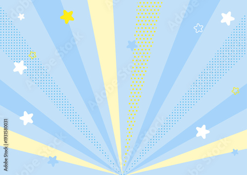 A blue radiation material with scattered stars.