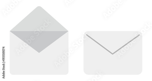 Illustration of a white envelope