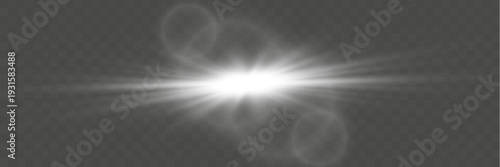 Isolated glowing star with sparkles on a transparent background, PNG. Starlight, design element, festive illustration.