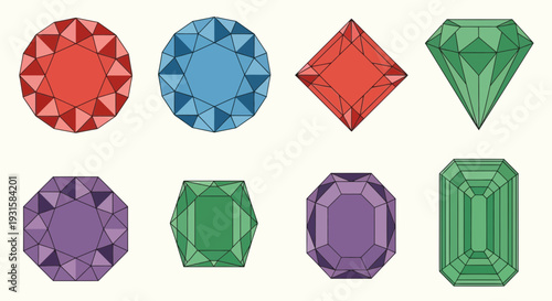 Collection of Diverse Gemstones in Various Cuts and Colors 1.