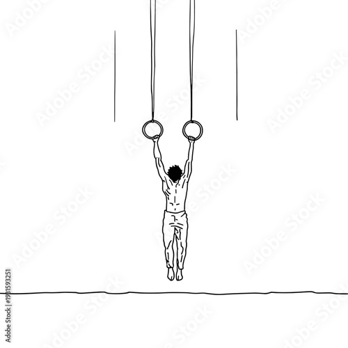Powerful Muscle-Up On Gymnastic Rings