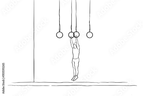Powerful Muscle-Up On Gymnastic Rings