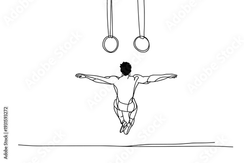 Powerful Muscle-Up On Gymnastic Rings