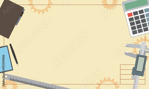 測定器具のフレームイラスト