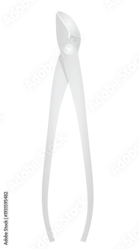 Cut out pliers. vector illustration