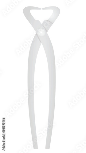 Cut out pliers. vector illustration