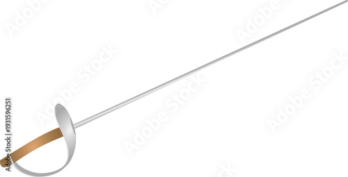 Metal  steel sword. vector illustration