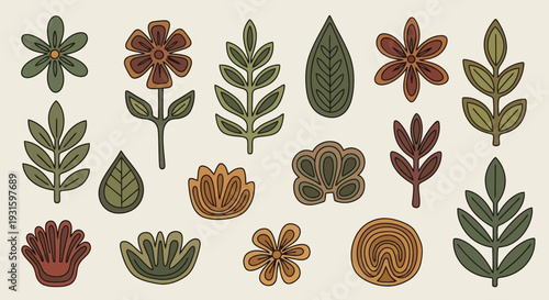 A vibrant collection of autumn leaves showcasing various shapes and colors