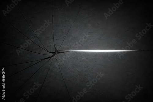 Radial Tension Light Beam Background Template in Dark Concrete Structure for Corporate Presentation Cover