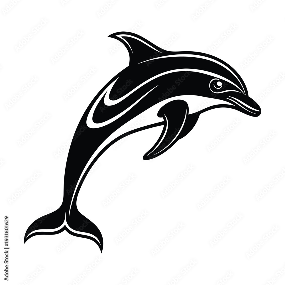 Fototapeta premium Vector dolphin illustration