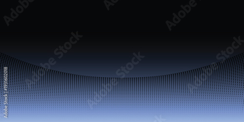 A futuristic digital landscape with a grid pattern and gradient background