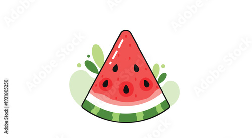 Vector watermelon slice icon