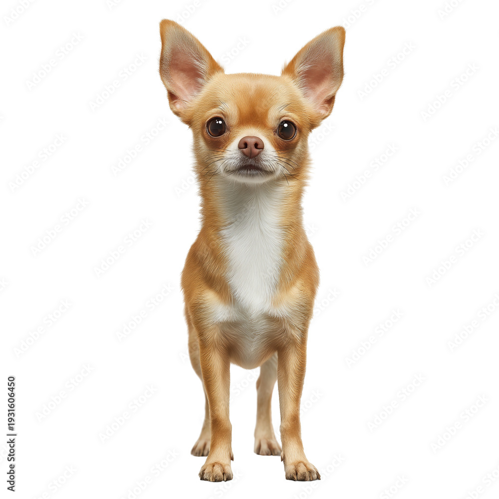 Obraz premium Charming chihuahua dog posing in studio photography indoor close-up