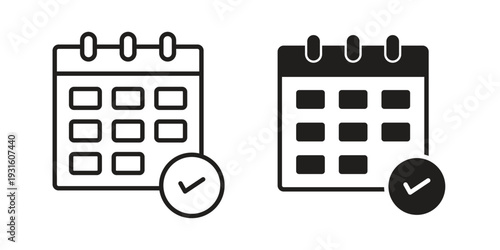 Appointment icon collection. Vector design pack