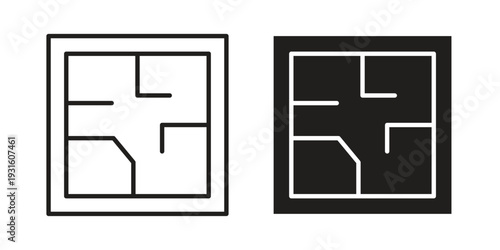 Architecture plan icon collection. Vector design pack