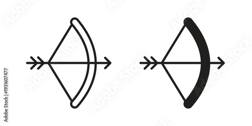 Archery icon collection. Vector design pack