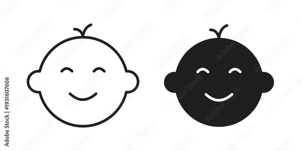 Obraz premium Baby icon collection. Vector design pack