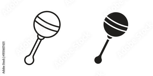 baby rattle icon collection. Vector design pack