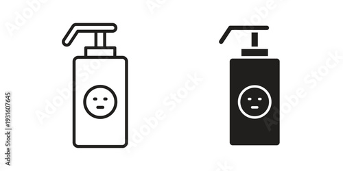 Baby shampoo icon collection. Vector design pack