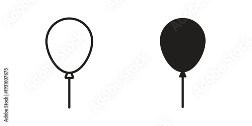 Balloon icon collection. Vector design pack