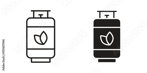 Biogas icon collection. Vector design pack
