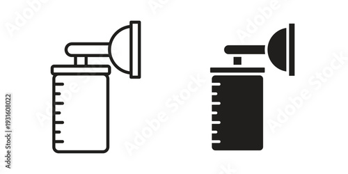 Breast pump icon collection. Vector design pack