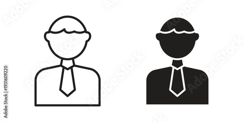 Businessman icon collection. Vector design pack