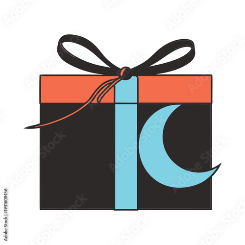 High-end luxury gift box set with crescent metal charm, elegant packaging, premium presentation, perfect for special occasions, weddings, celebrations, birthday, anniversary, sophisticated gift concep