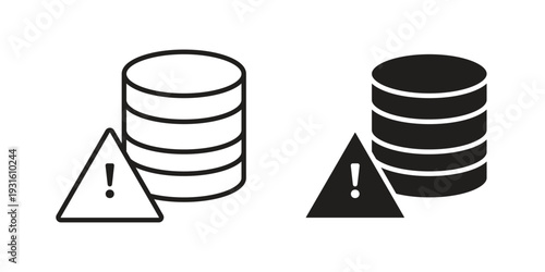 Data loss icon collection. Vector design pack