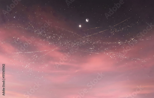 Ethereal Pink Stardust Galaxy.