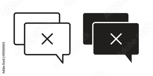 Disagreement icon collection. Vector design pack