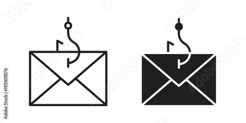 Email phishing icon collection. Vector design pack