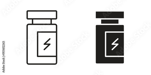 Fitness supplement icon collection. Vector design pack
