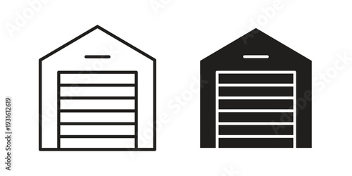 Garage icon collection. Vector design pack