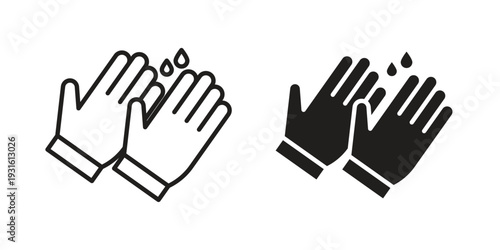 Hand wash icon collection. Vector design pack