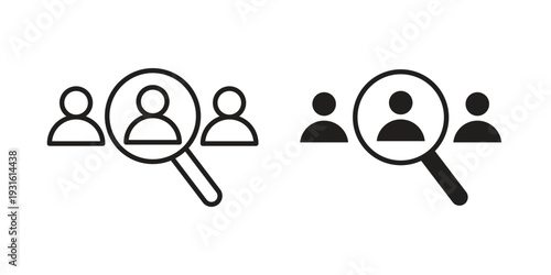 job vacancy icon collection. Vector design pack