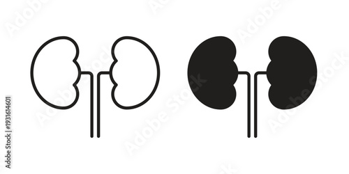 Kidney icon collection. Vector design pack