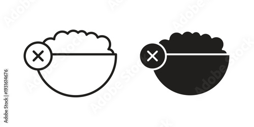 Lack of appsetite icon collection. Vector design pack