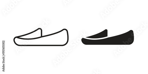 Loafer icon collection. Vector design pack