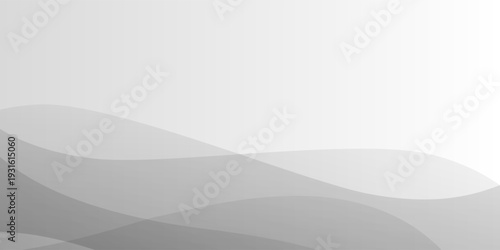 Modern abstract background with translucent grey waves flowing diagonal across the image, leaving a greyish gradient space for text or creative use.