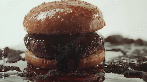 two chocolate balls in snow