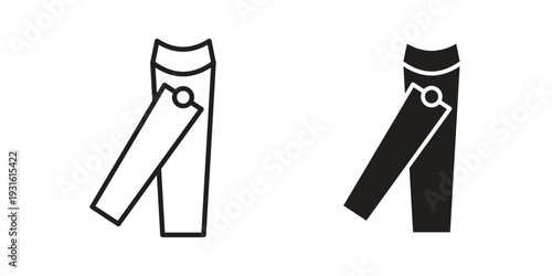 Nail clippers icon collection. Vector design pack